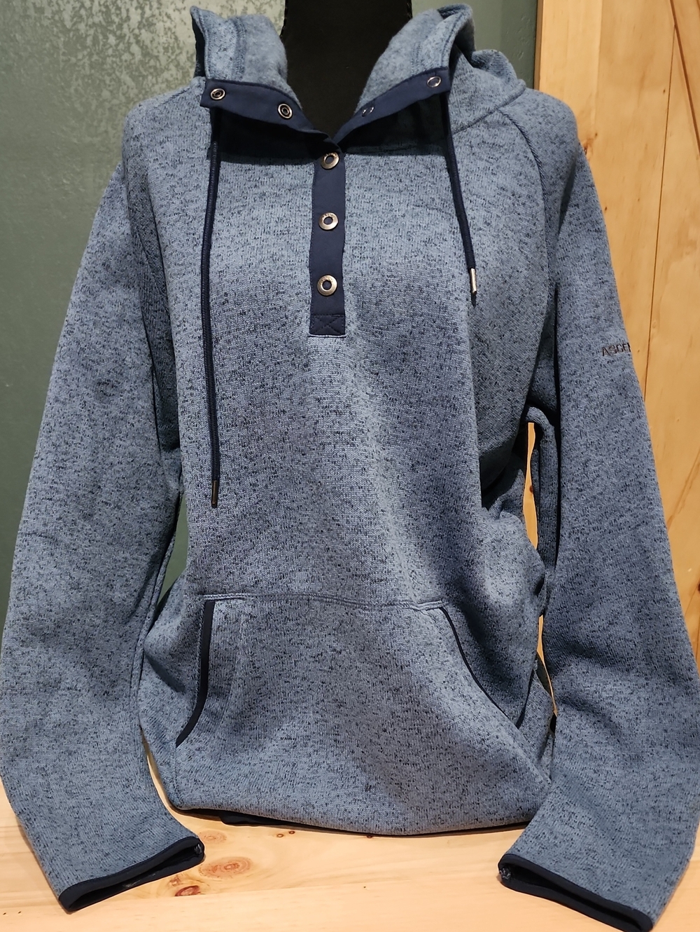 Ascend Blue Hooded Pullover Sweatshirt